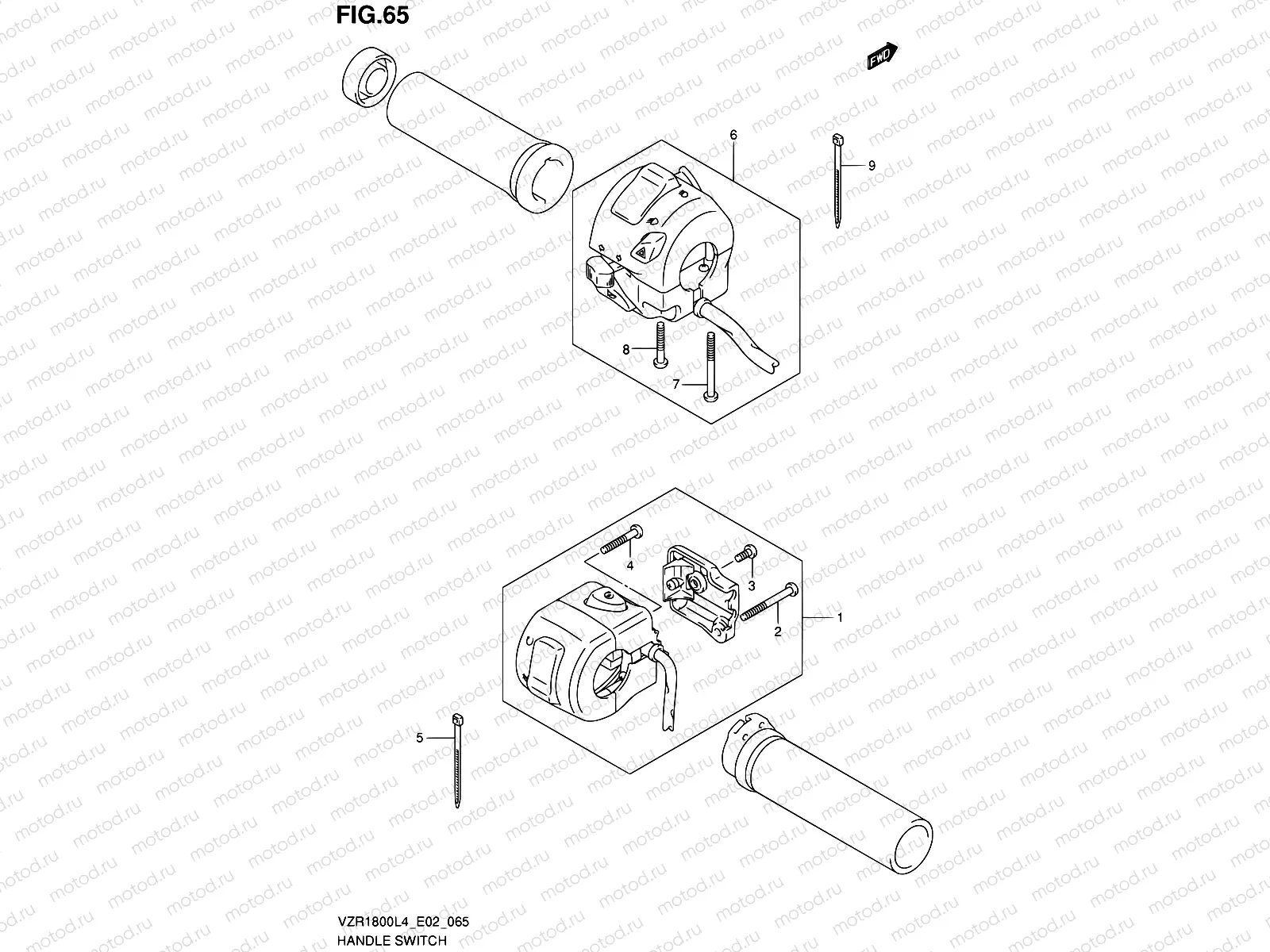 65 - HANDLE SWITCH (VZR1800ZL4 E19)
