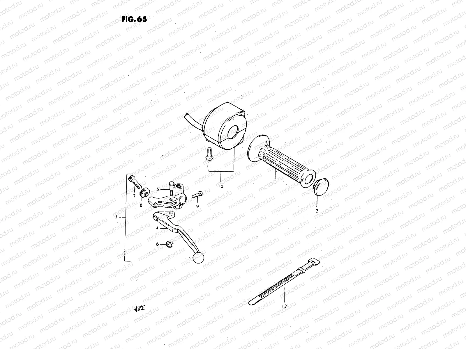 65 - LEFT HANDLE SWITCH (MODEL Z)