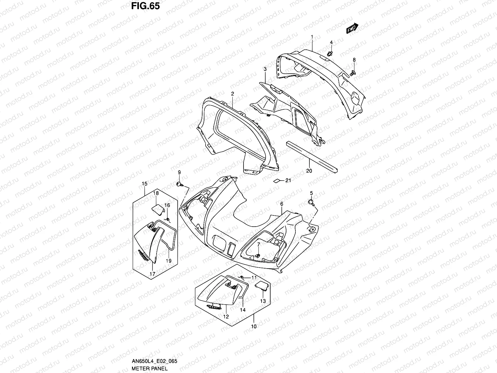 65 - METER PANEL (AN650ZL4 E19)