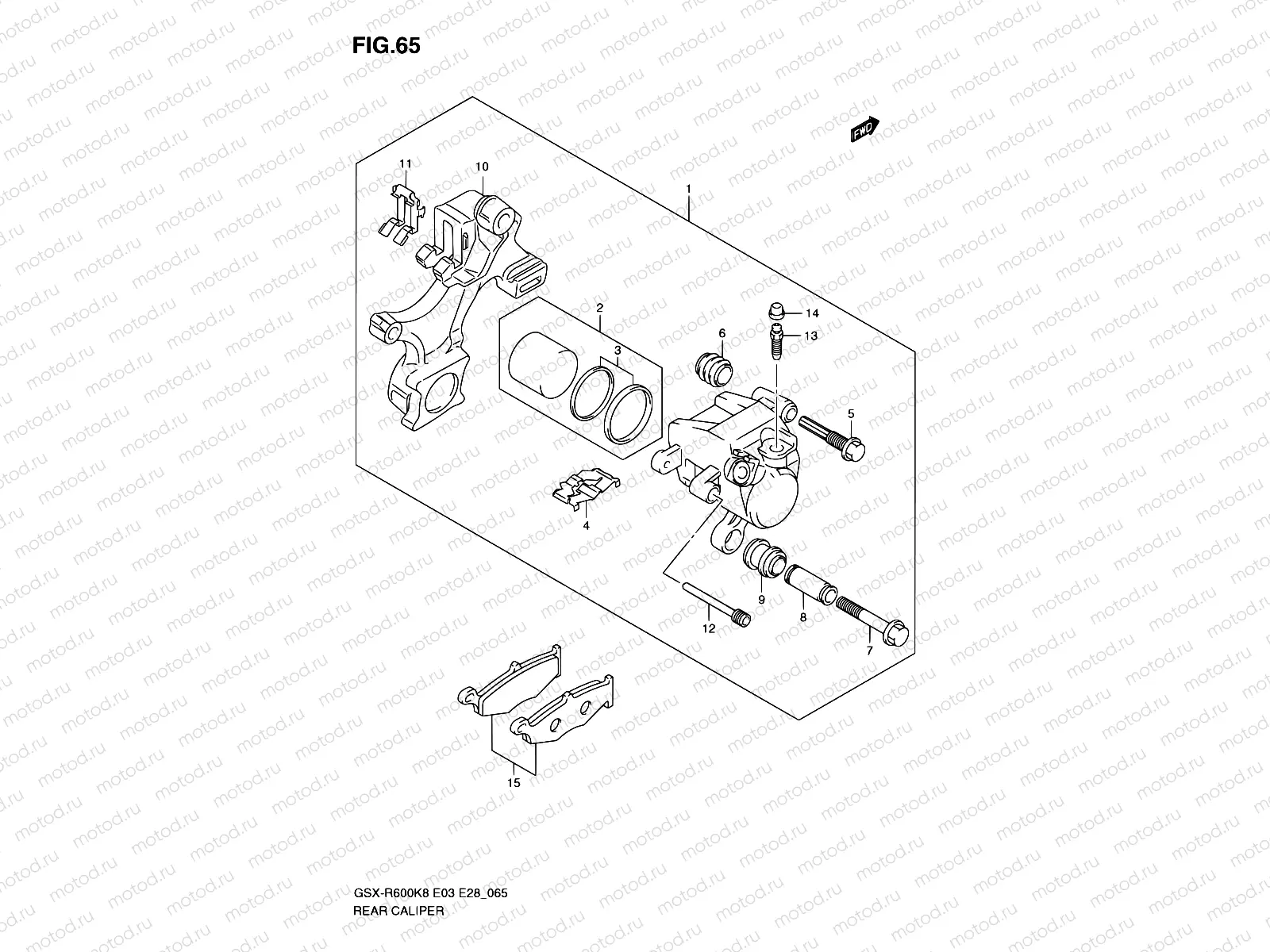 65 - REAR CALIPER