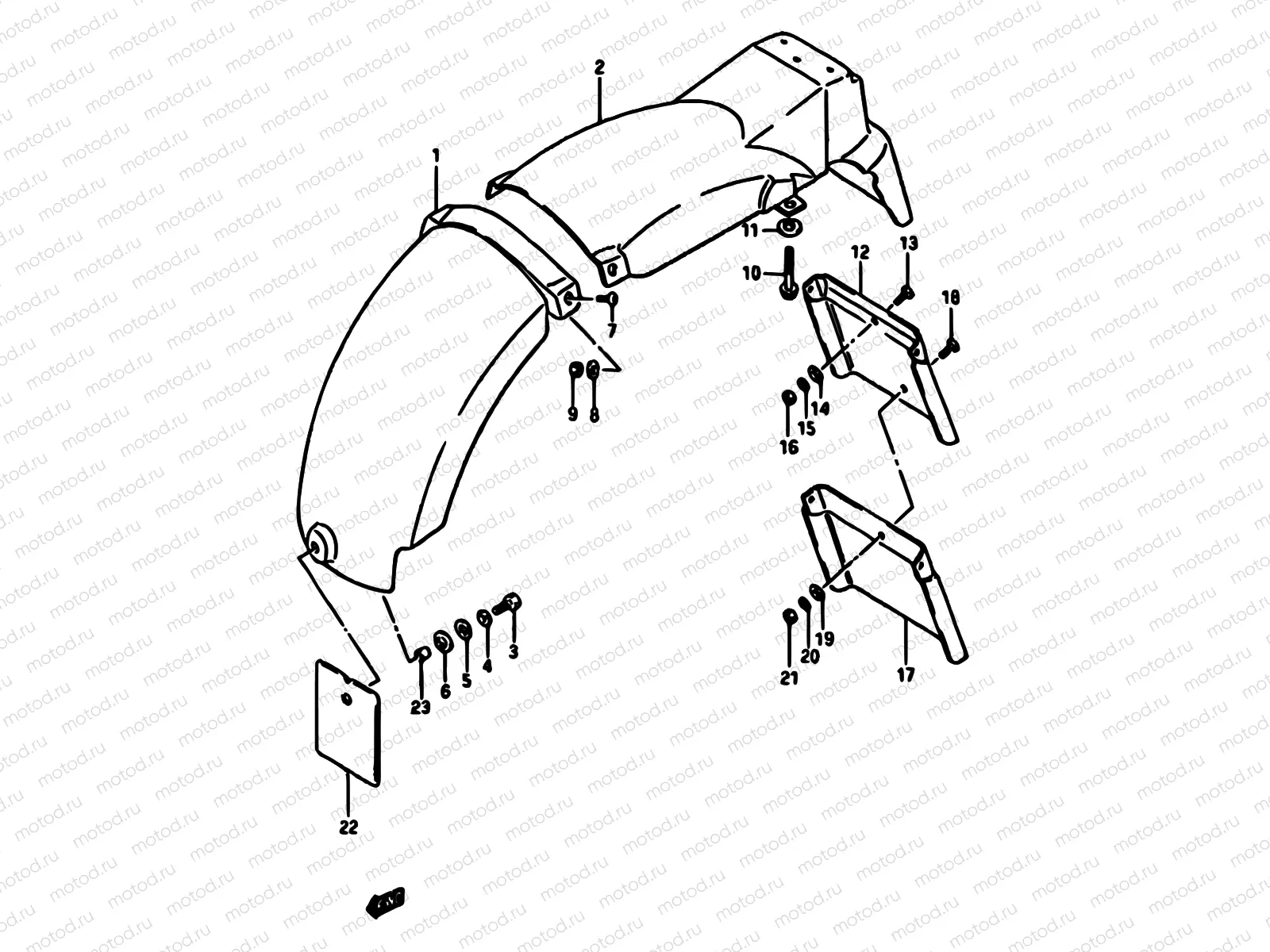 65 - REAR FENDER