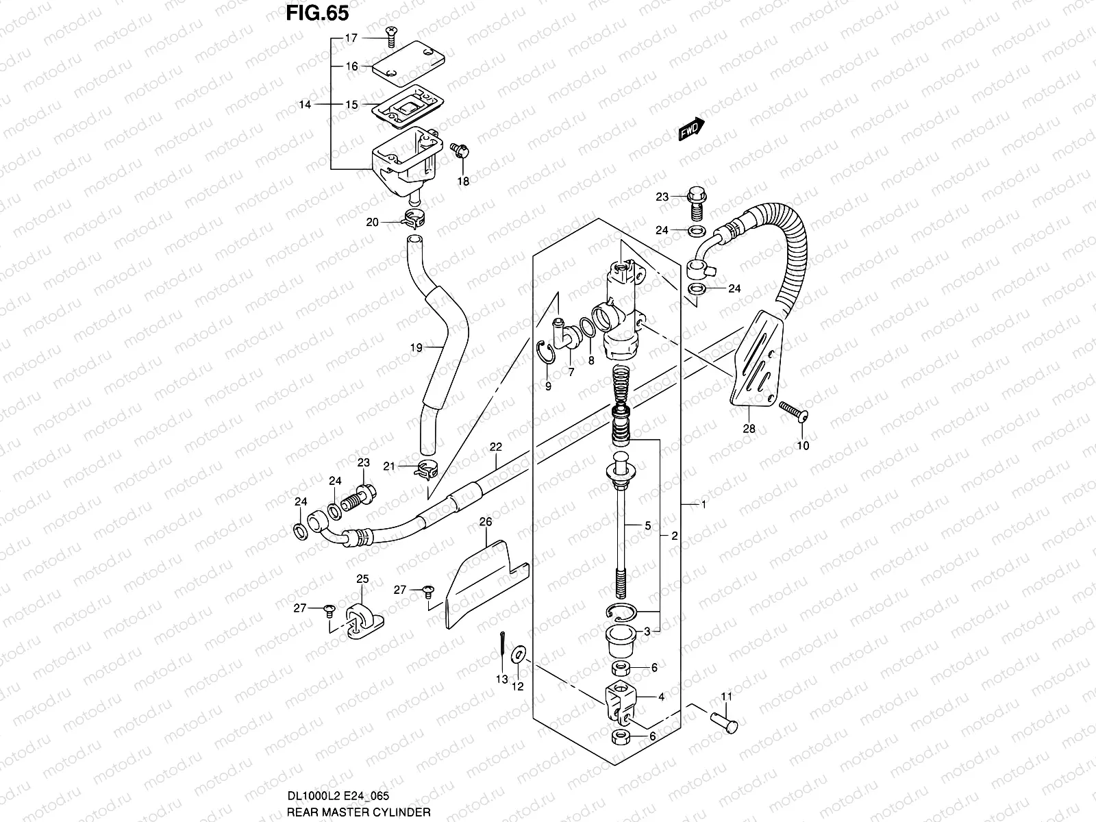 65 - REAR MASTER CYLINDER