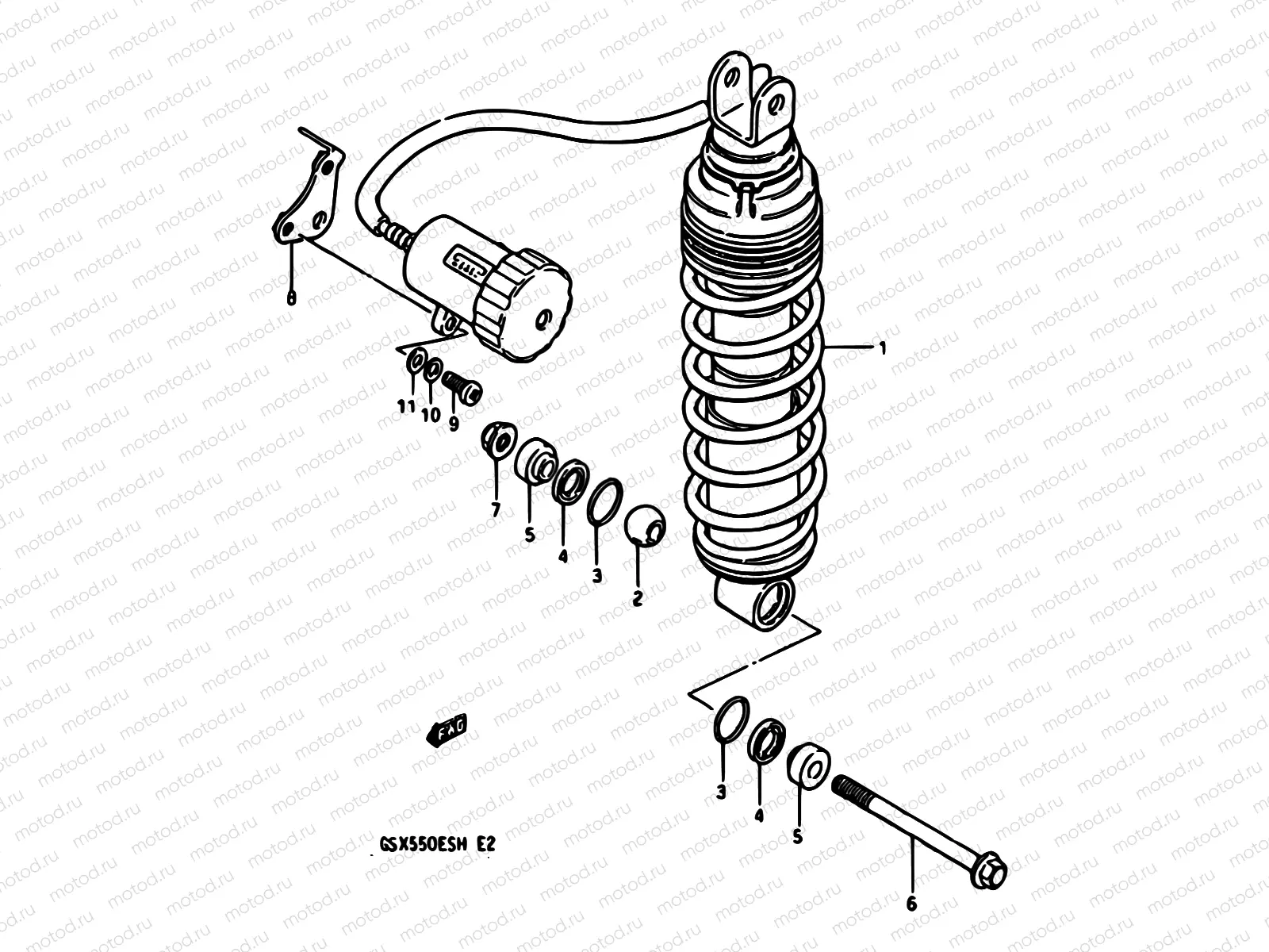 65 - REAR SHOCK ABSORBER
