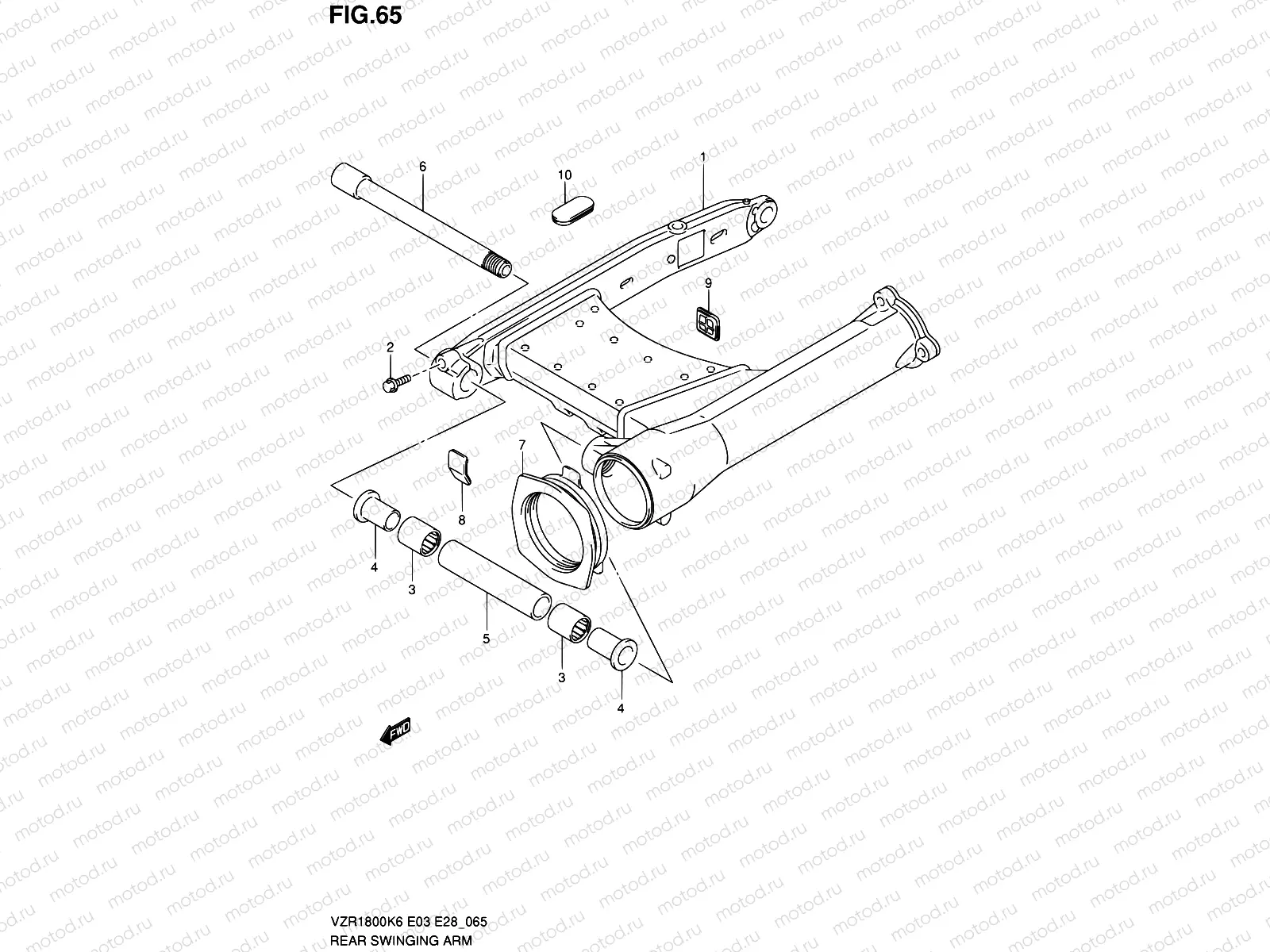65 - REAR SWINGING ARM
