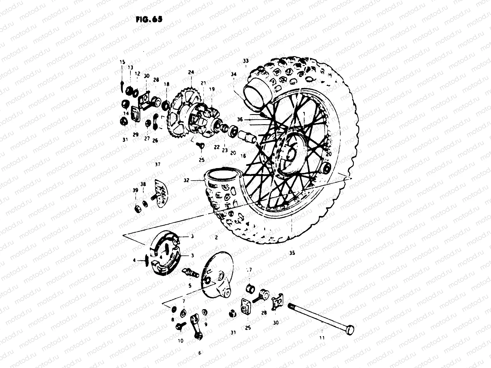 65 - REAR WHEEL