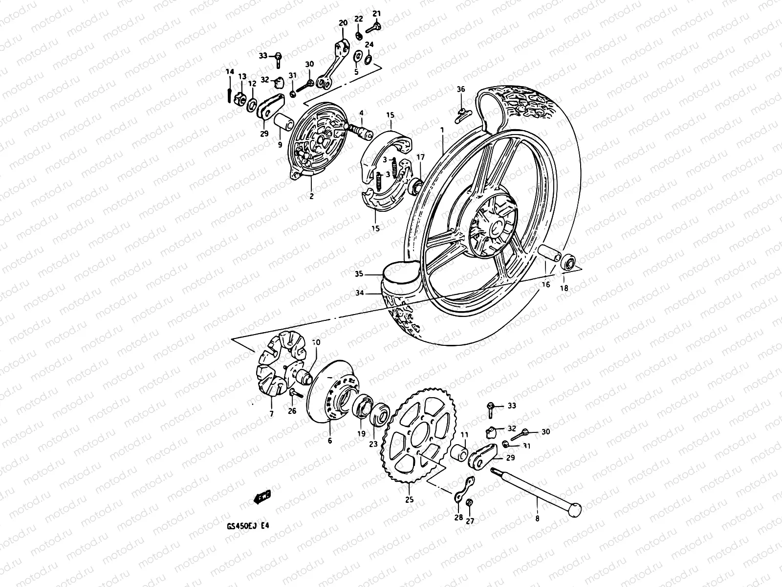 65 - REAR WHEEL
