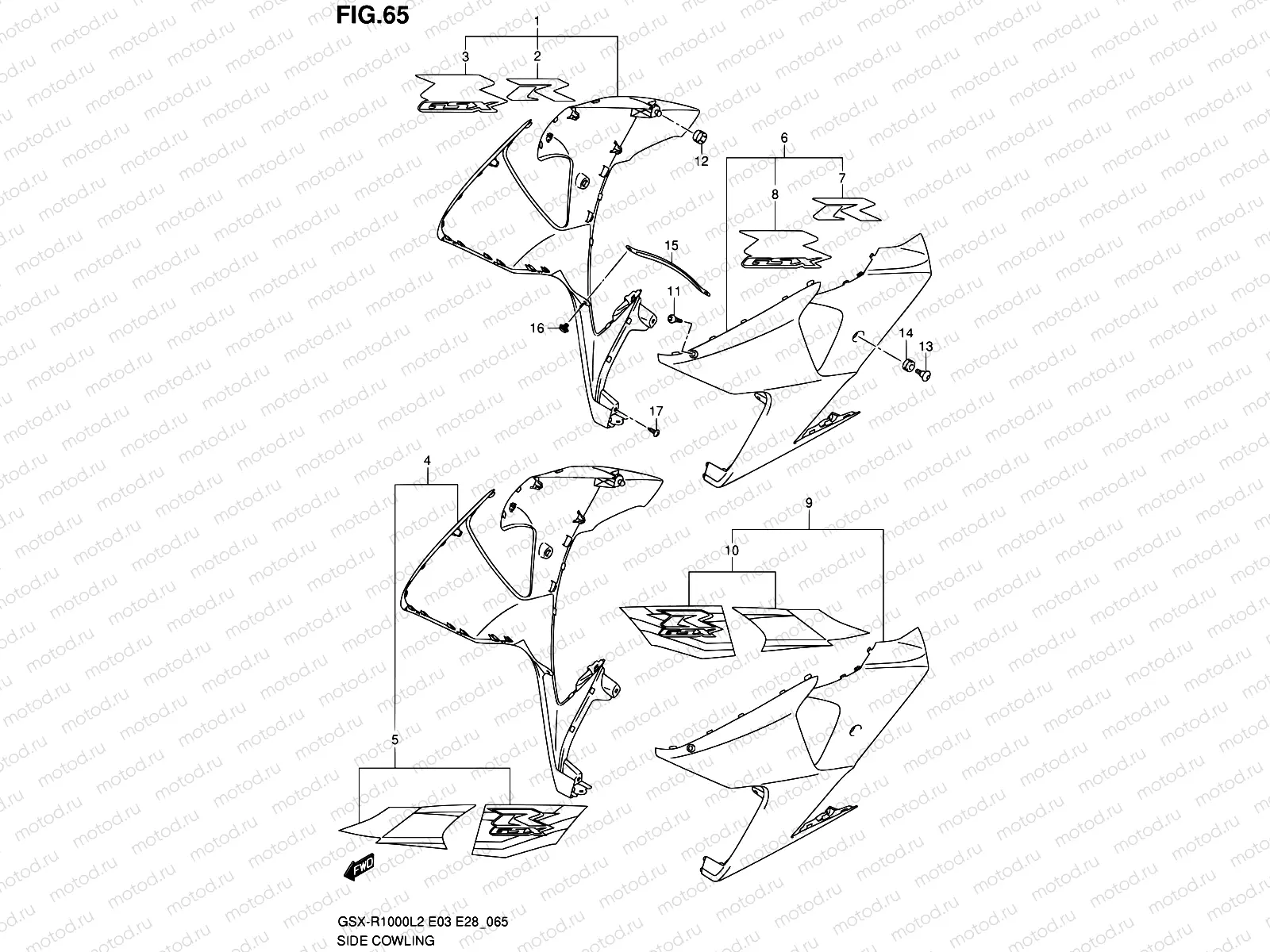 65 - SIDE COWLING