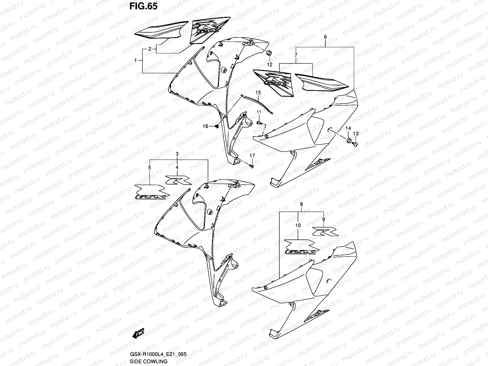 65 - SIDE COWLING