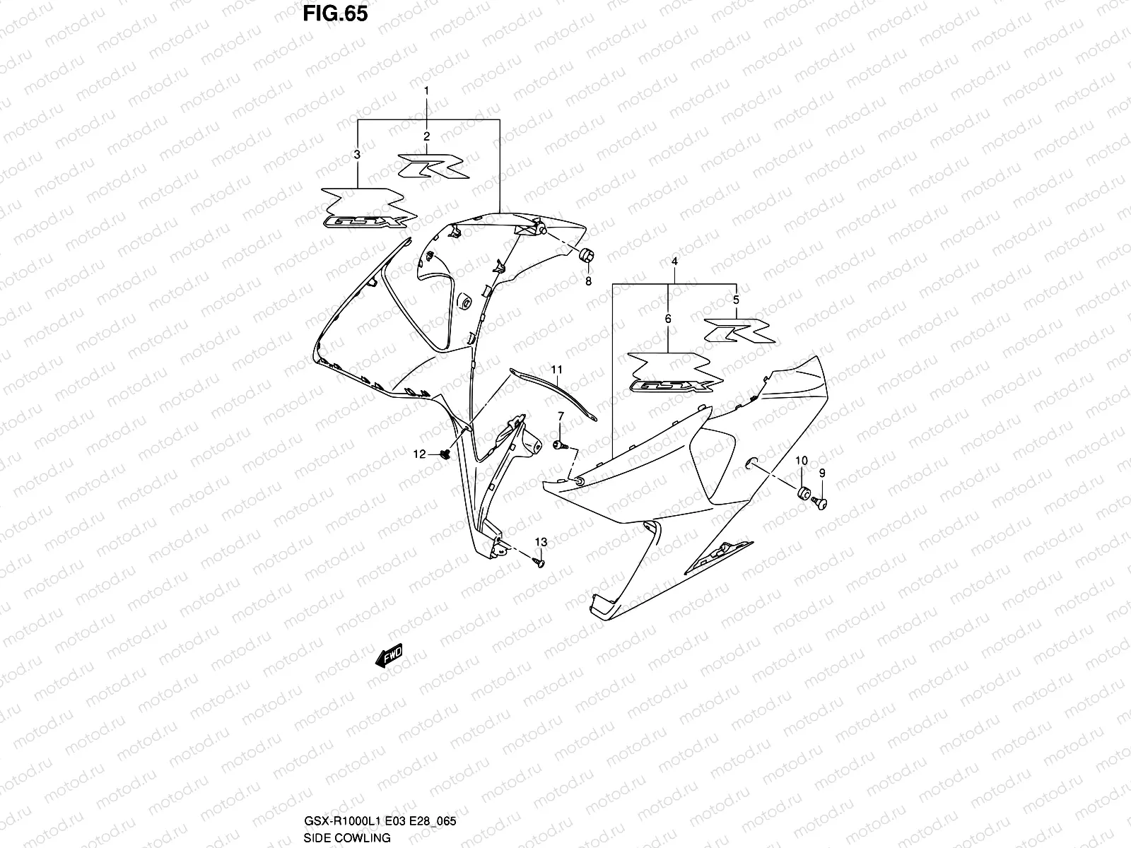 65 - SIDE COWLING (HTL)
