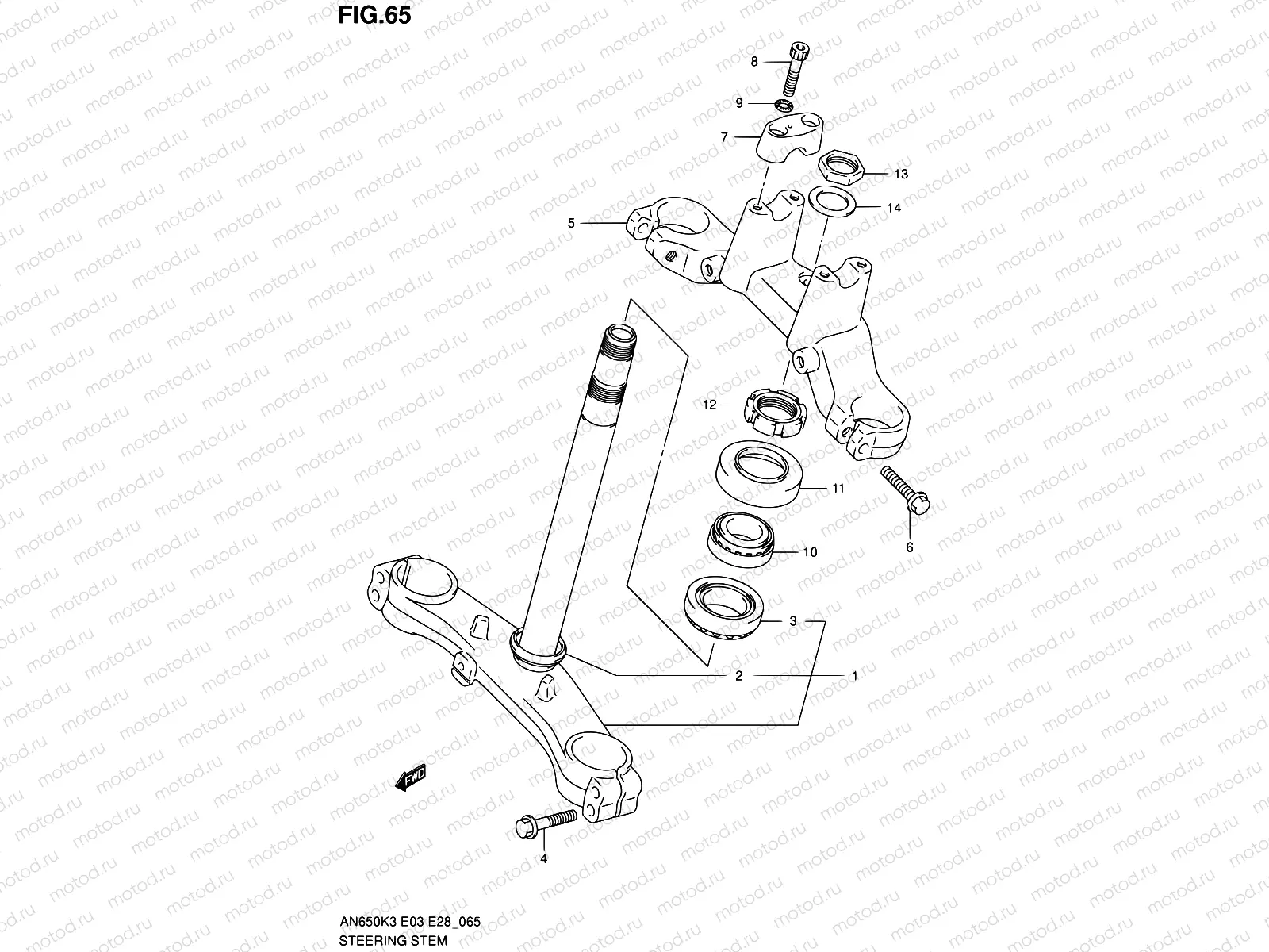 65 - STEERING STEM
