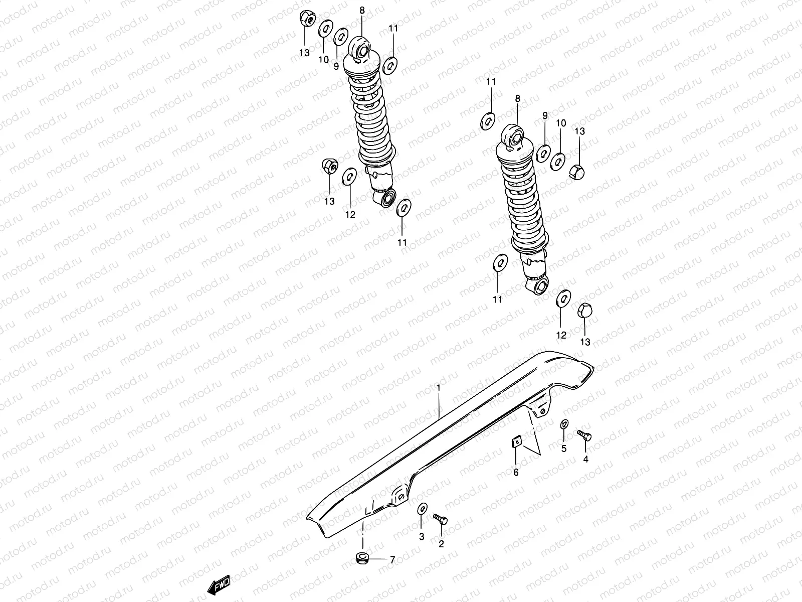 66 - CHAIN CASE - SHOCK ABSORBER