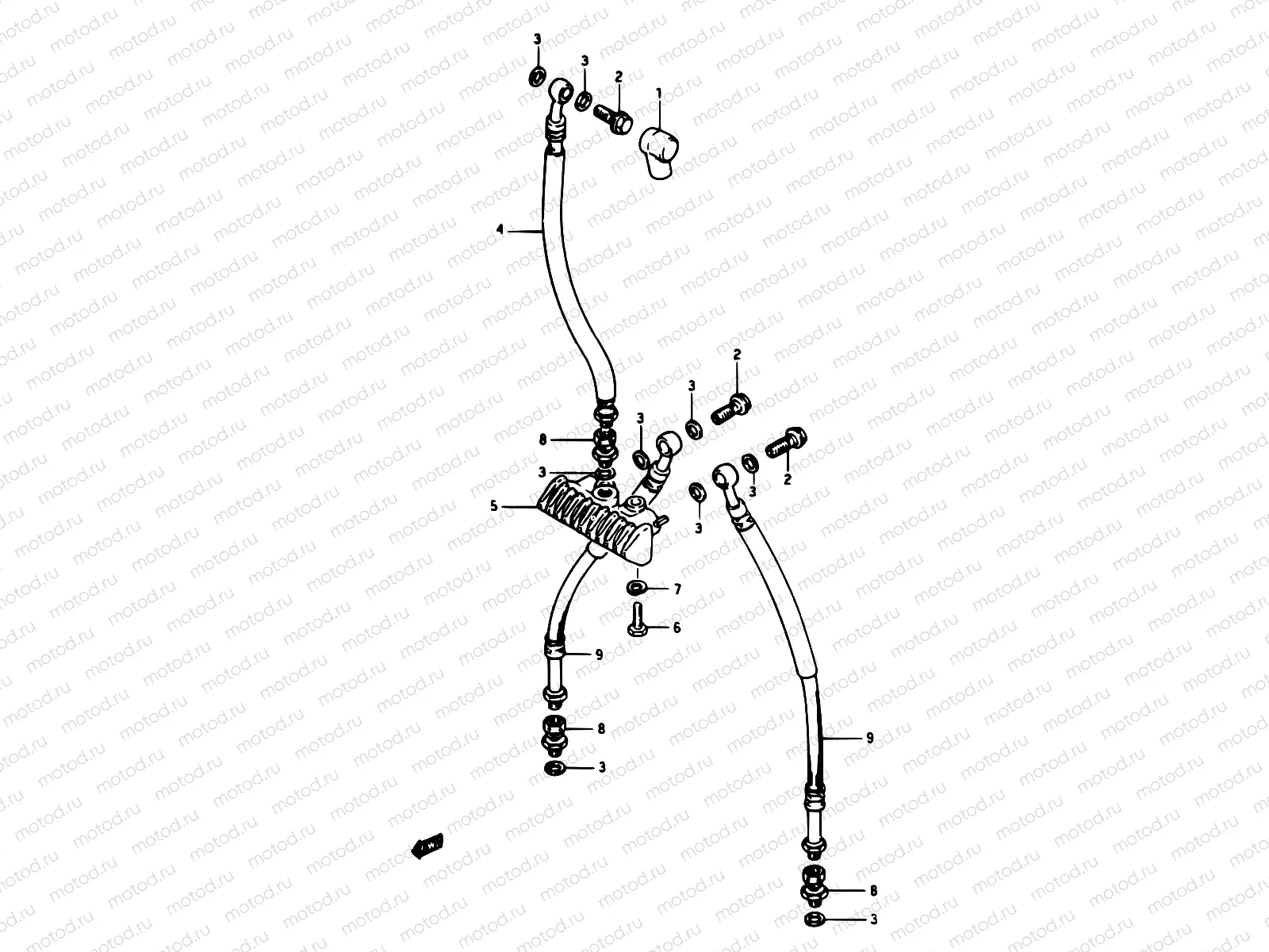 66 - FRONT BRAKE HOSE