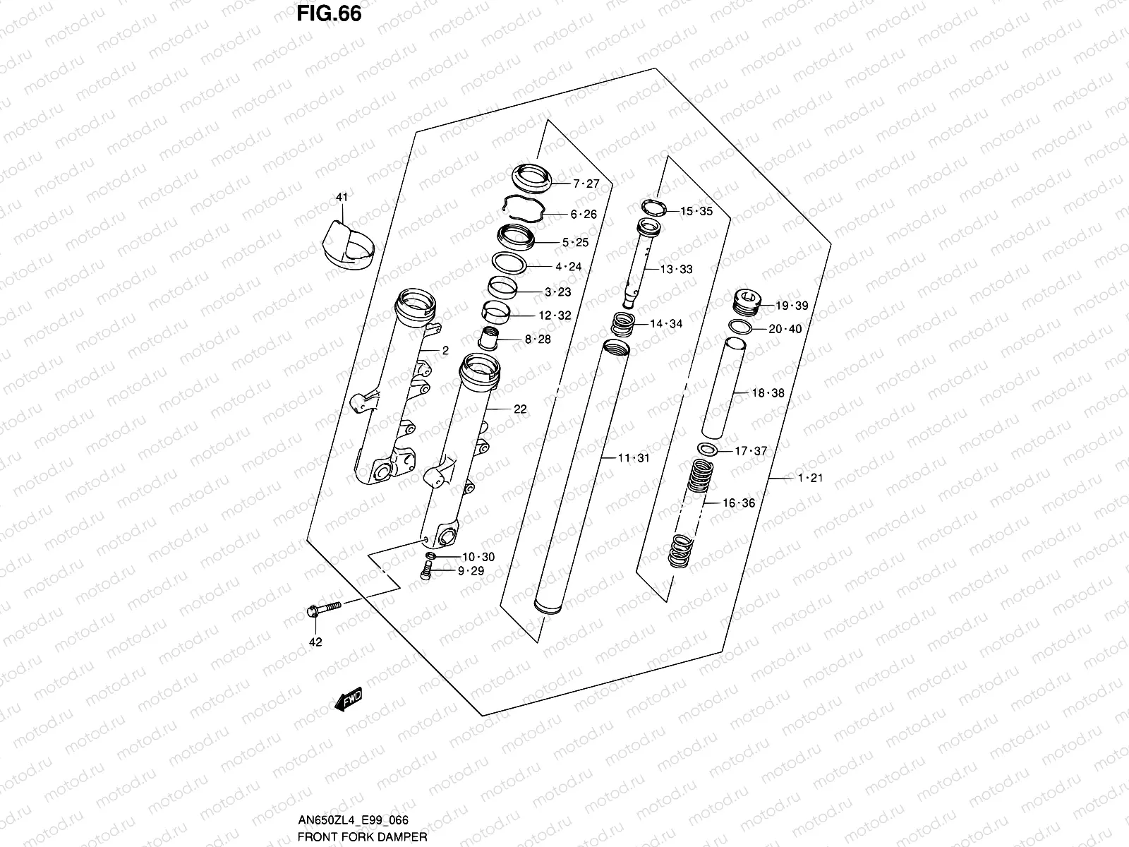 66 - FRONT FORK DAMPER