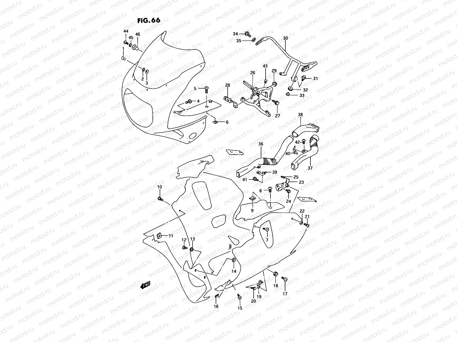 66 - INSTALLATION PARTS (MODEL R/S)