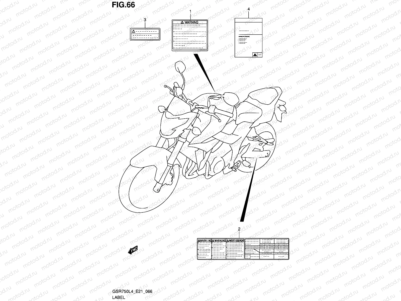 66 - LABEL (GSR750L4 E21)