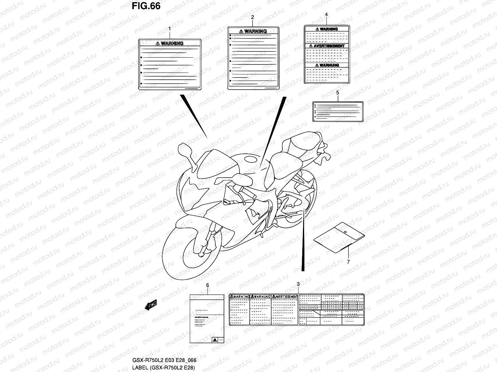 66 - LABEL (GSX-R750L2 E28)