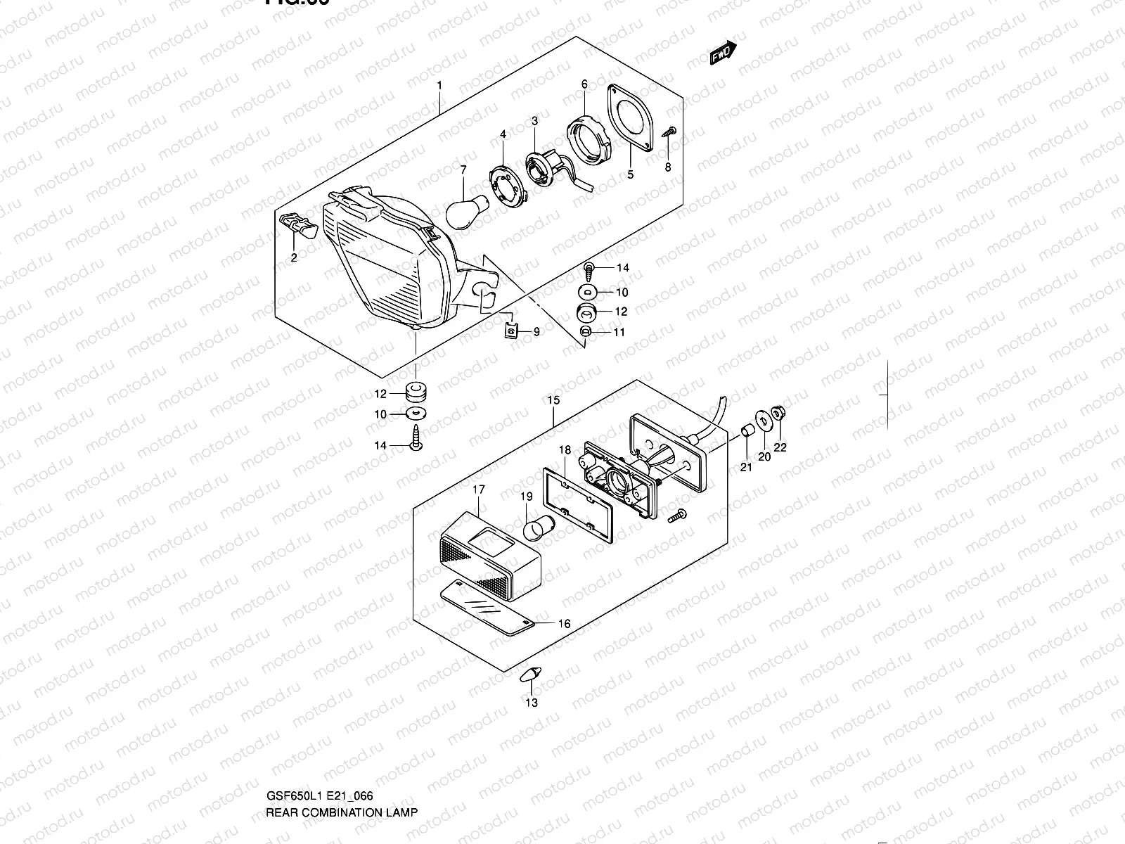 66 - REAR COMBINATION LAMP