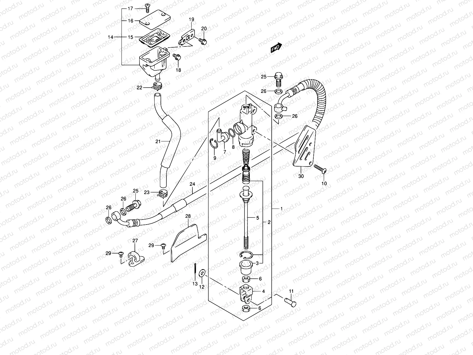 66 - REAR MASTER CYLINDER