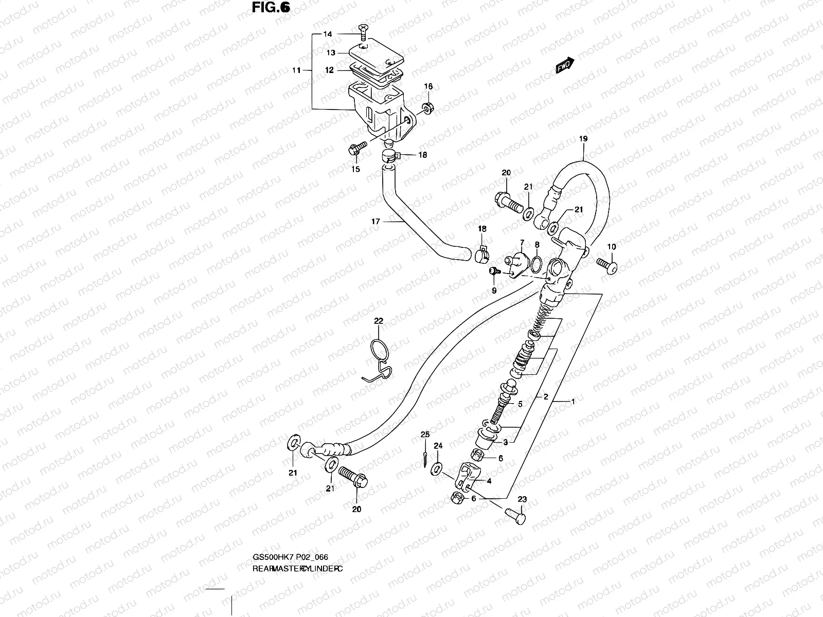 66 - REAR MASTER CYLINDER