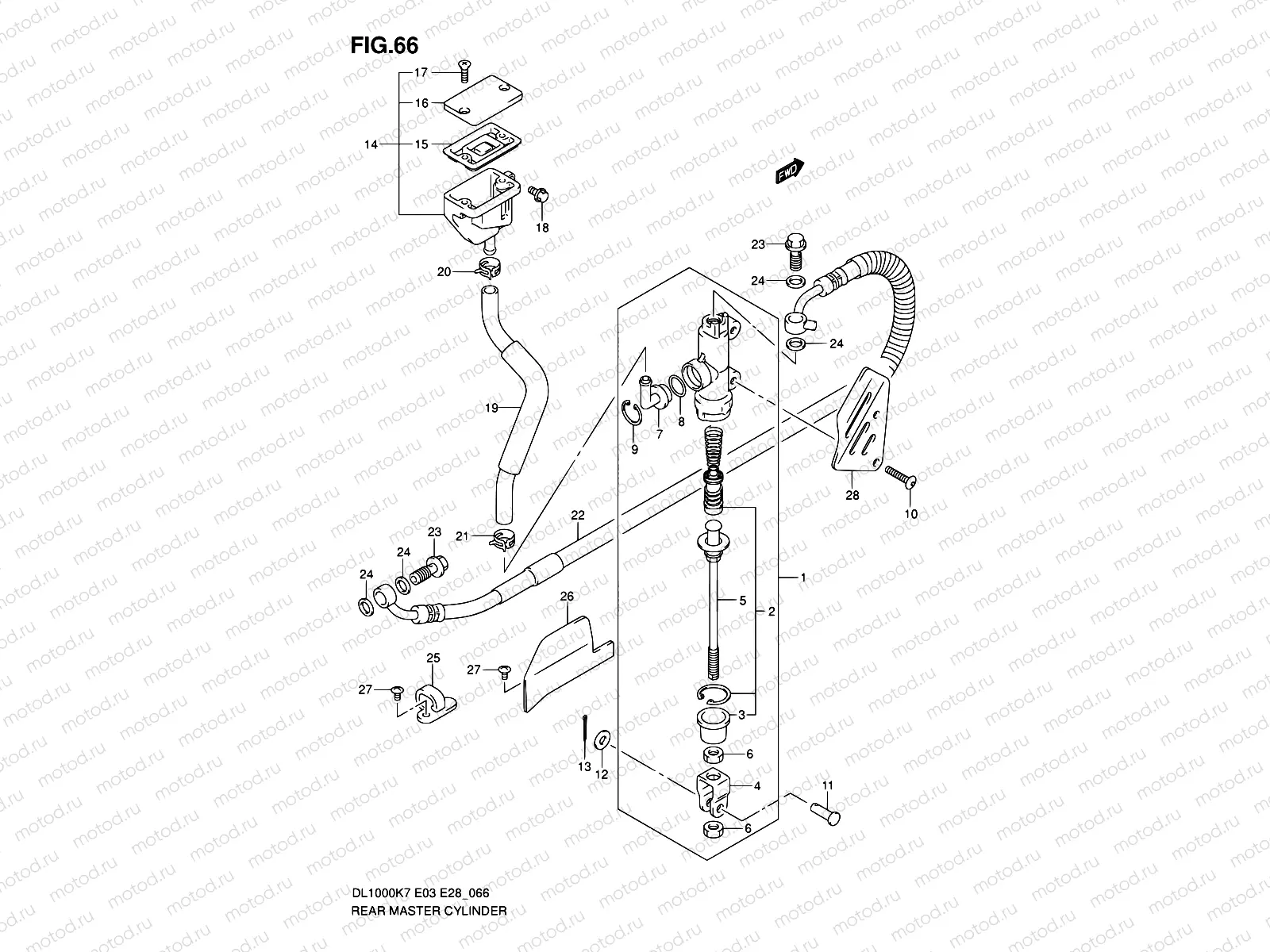 66 - REAR MASTER CYLINDER