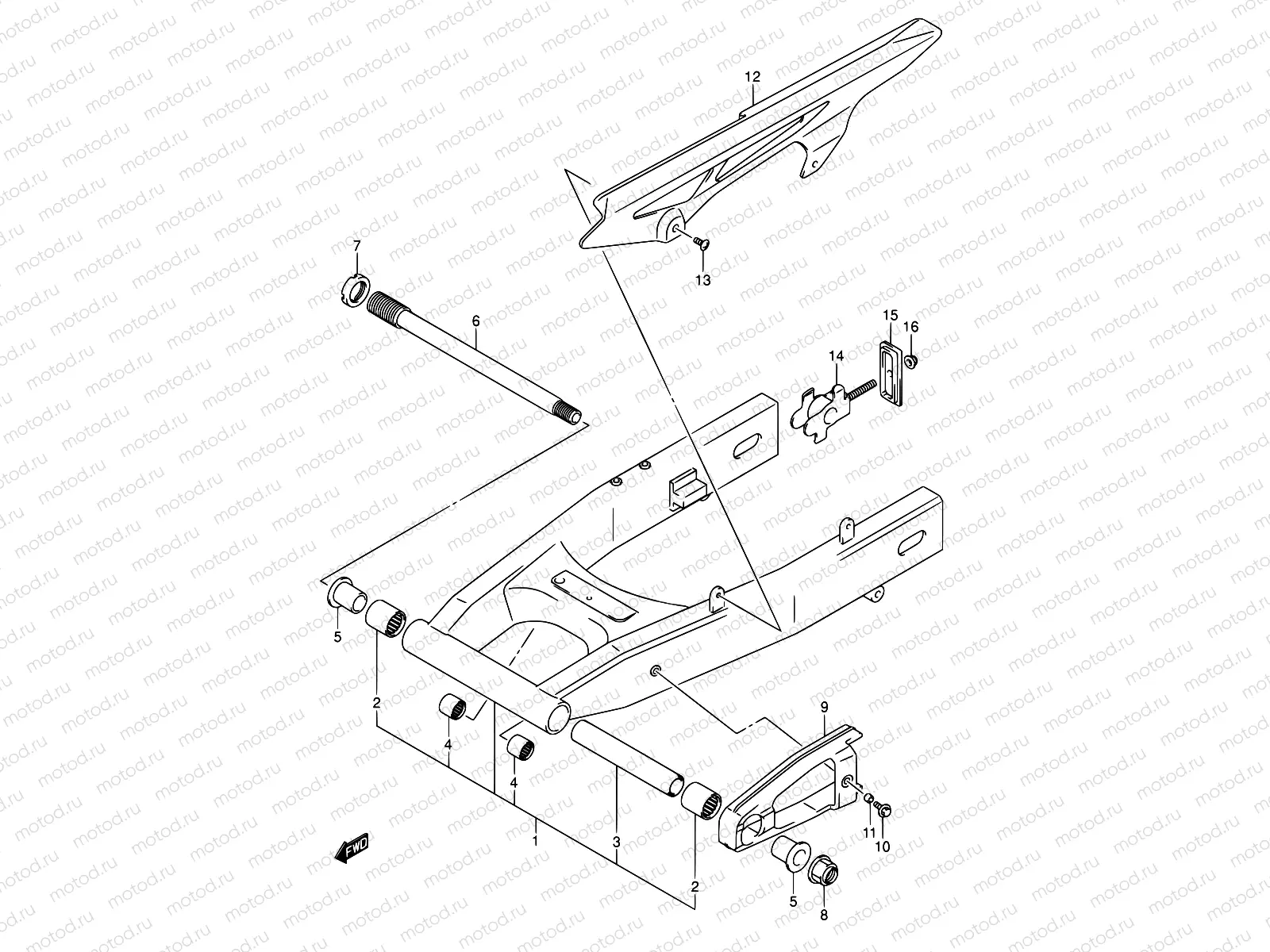 66 - REAR SWINGING ARM