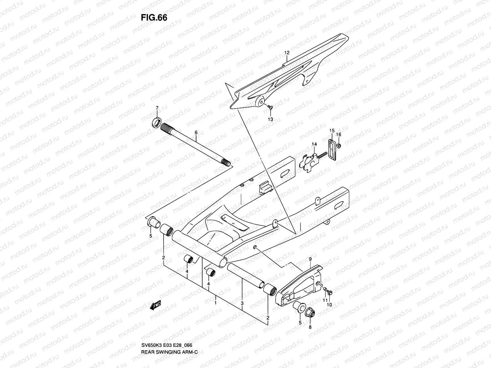 66 - REAR SWINGING ARM