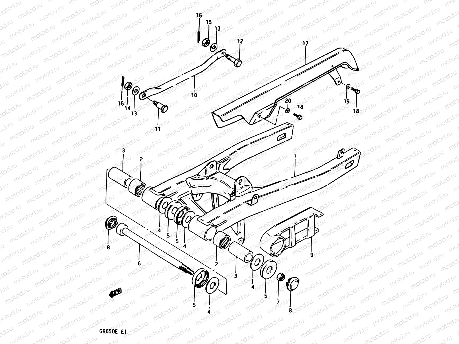 66 - REAR SWINGING ARM