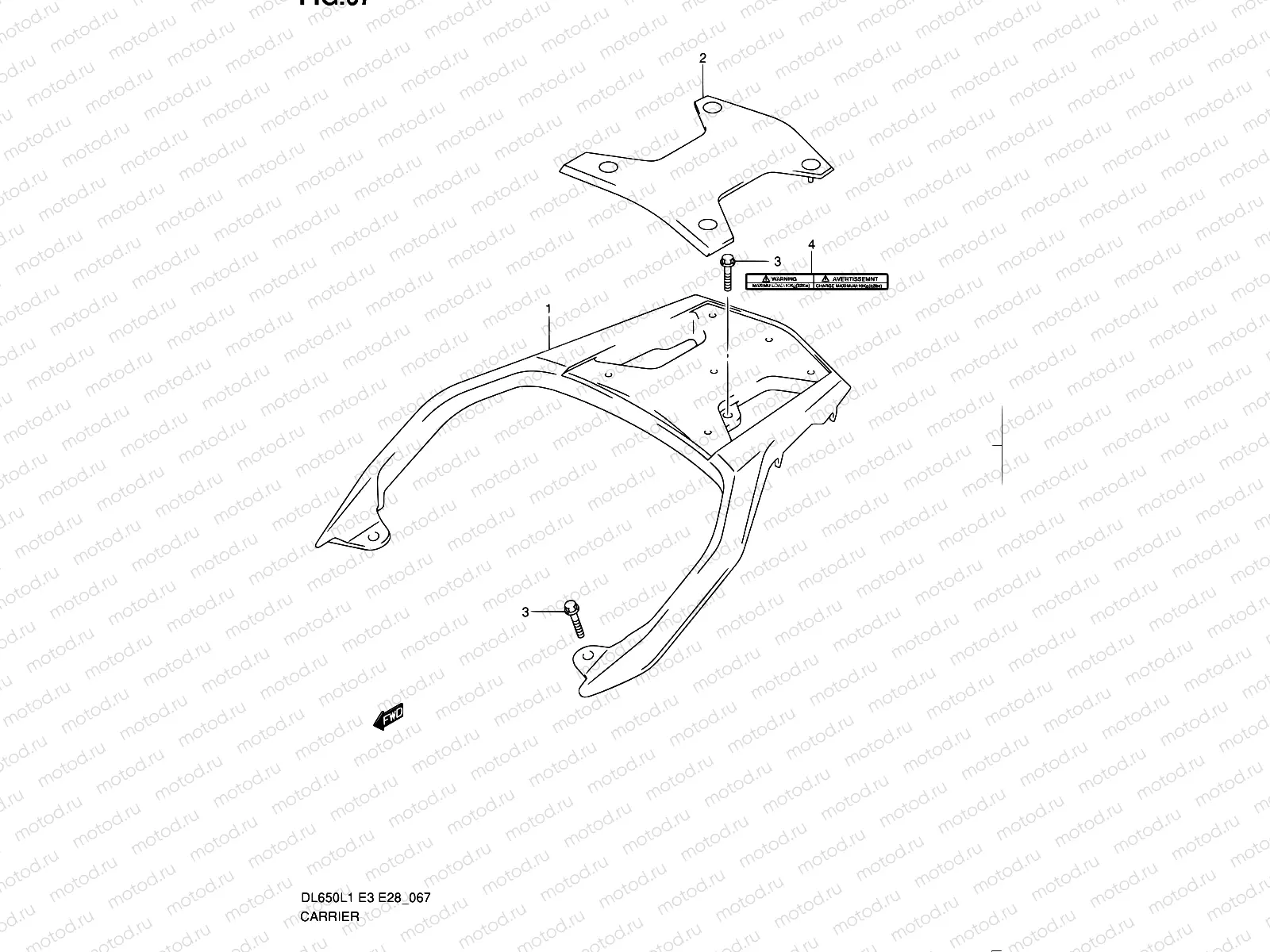 67 - CARRIER (DL650AL1 E28)