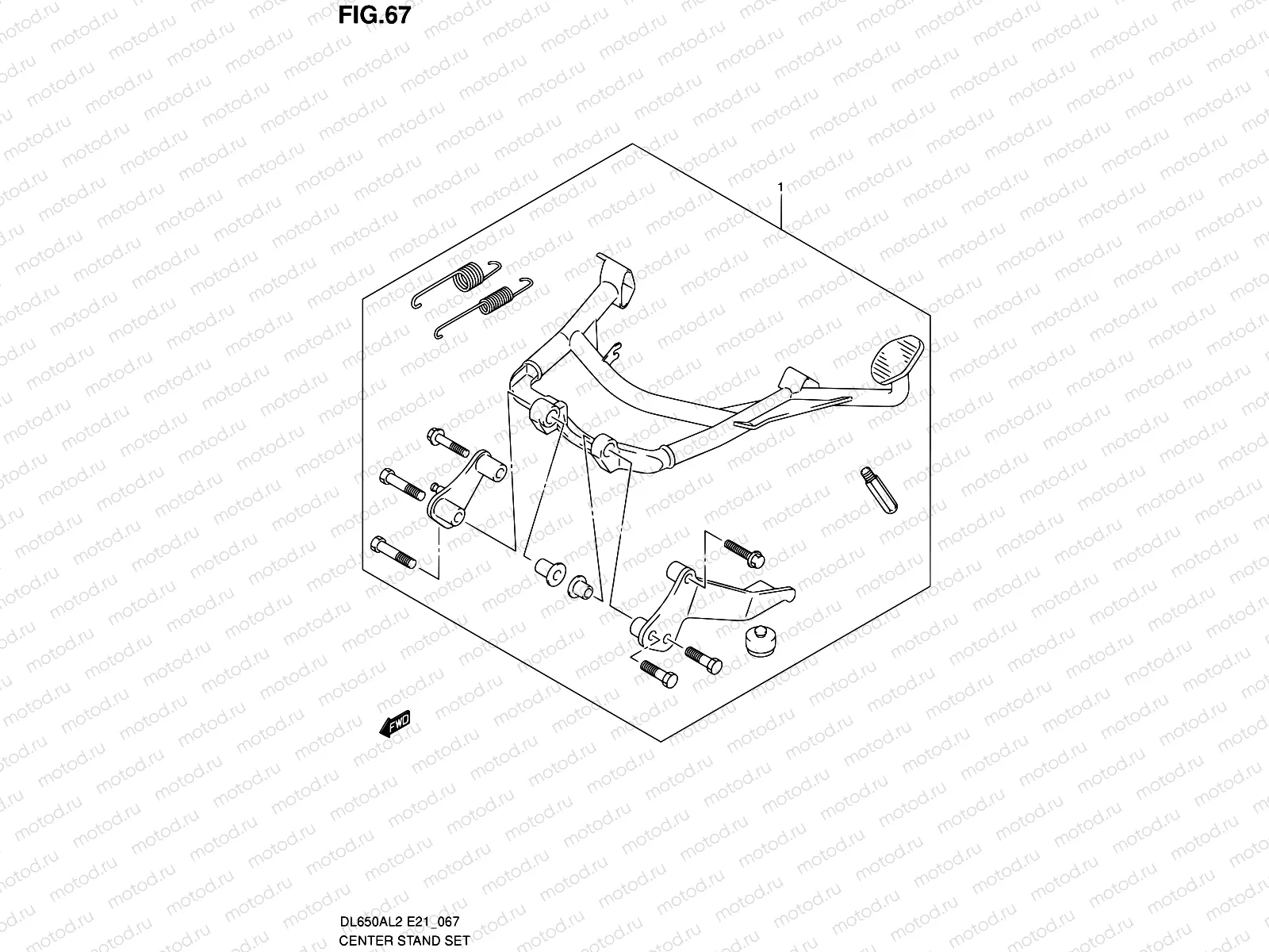 67 - CENTER STAND SET (OPTIONAL)