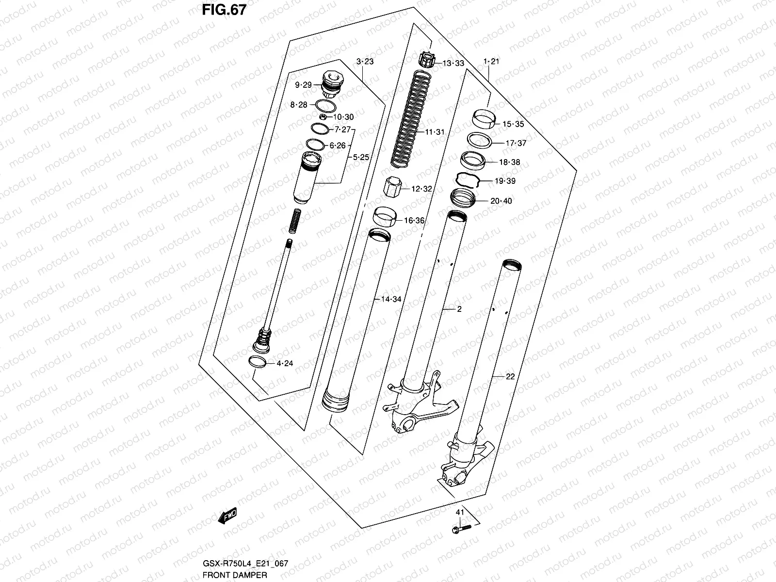 67 - FRONT DAMPER