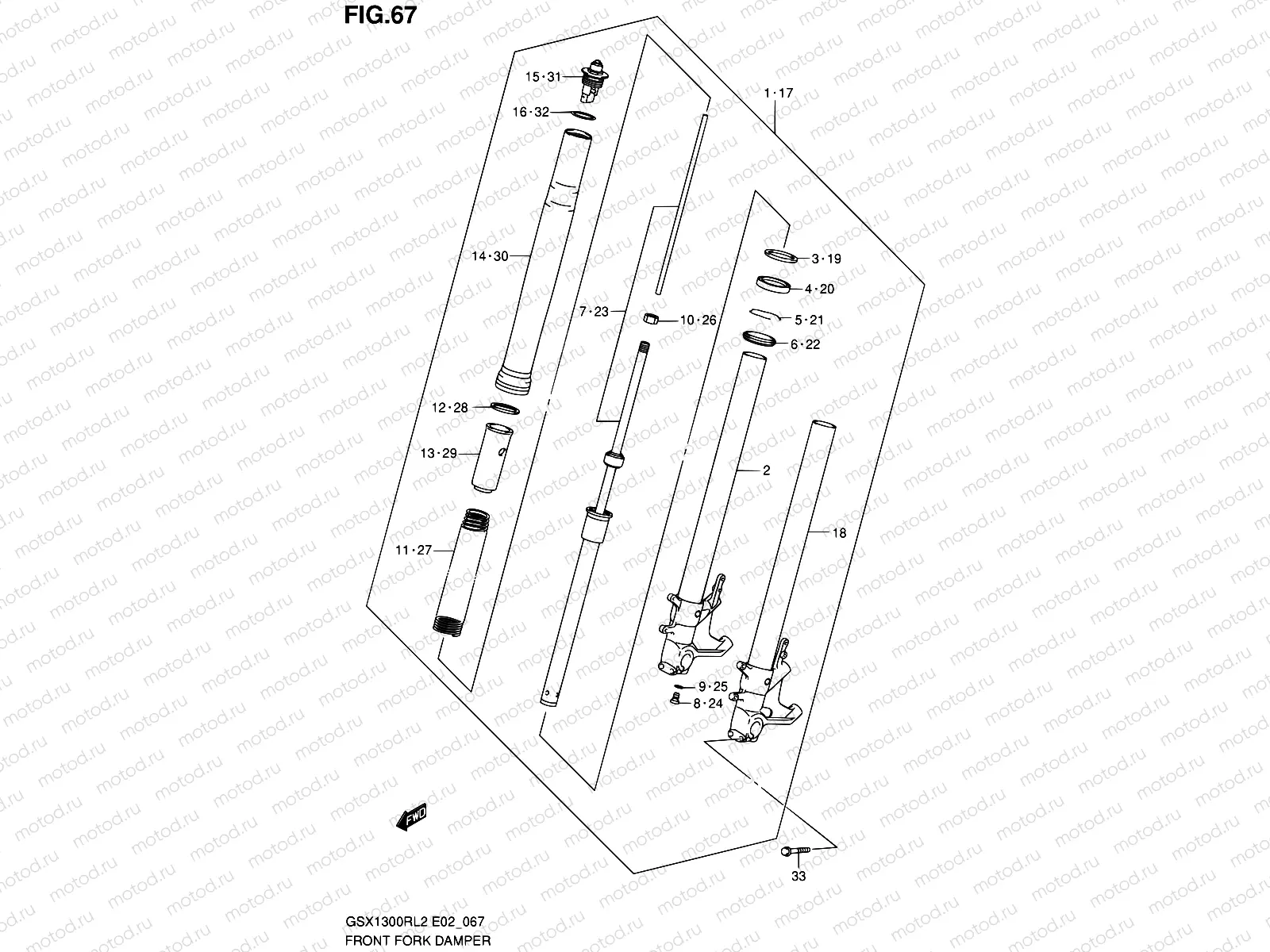 67 - FRONT FORK DAMPER
