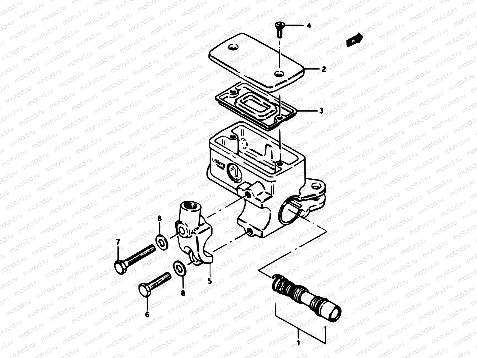 67 - FRONT MASTER CYLINDER (GSX1100EE/EF/EG)