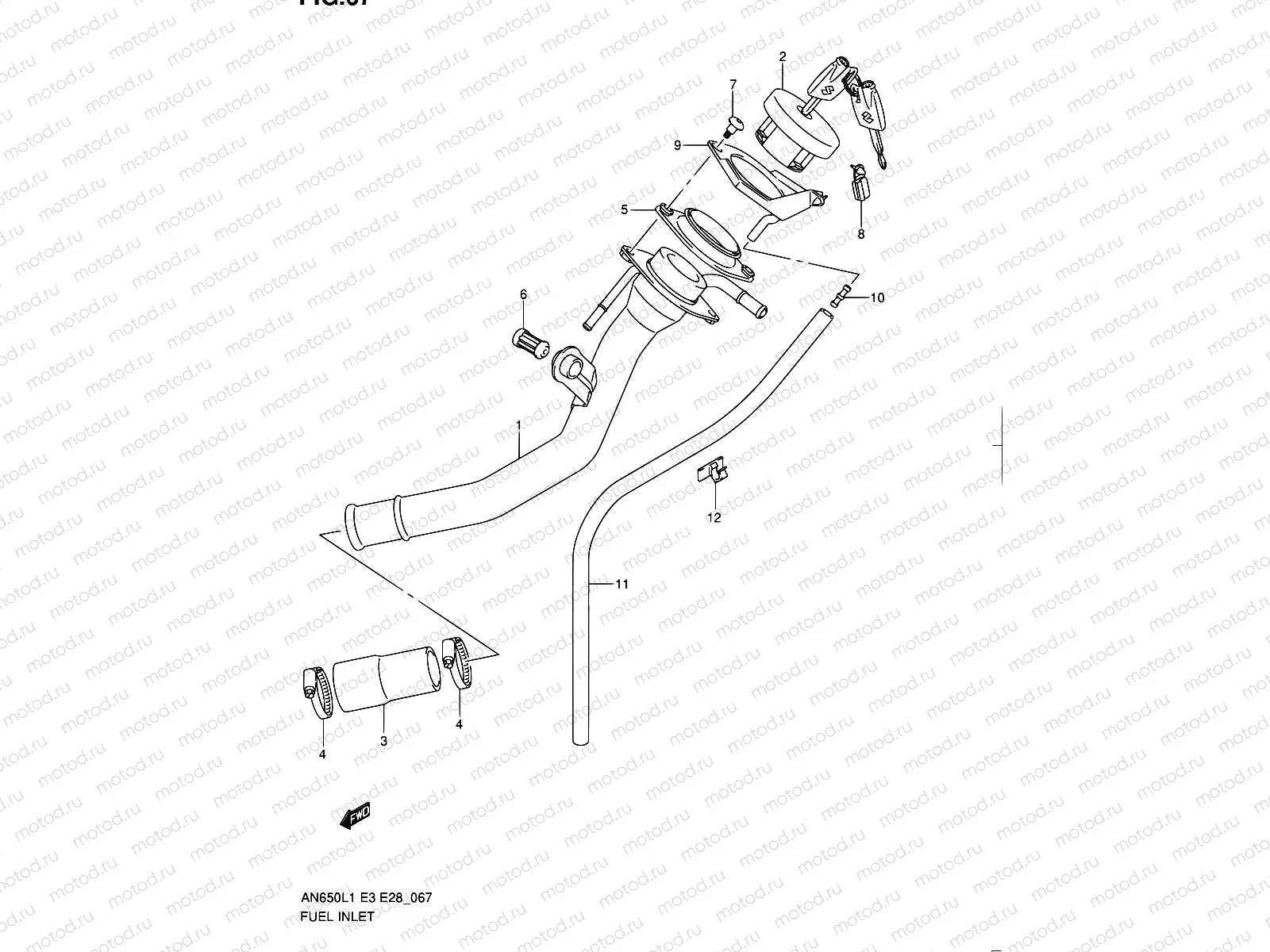 67 - FUEL INLET