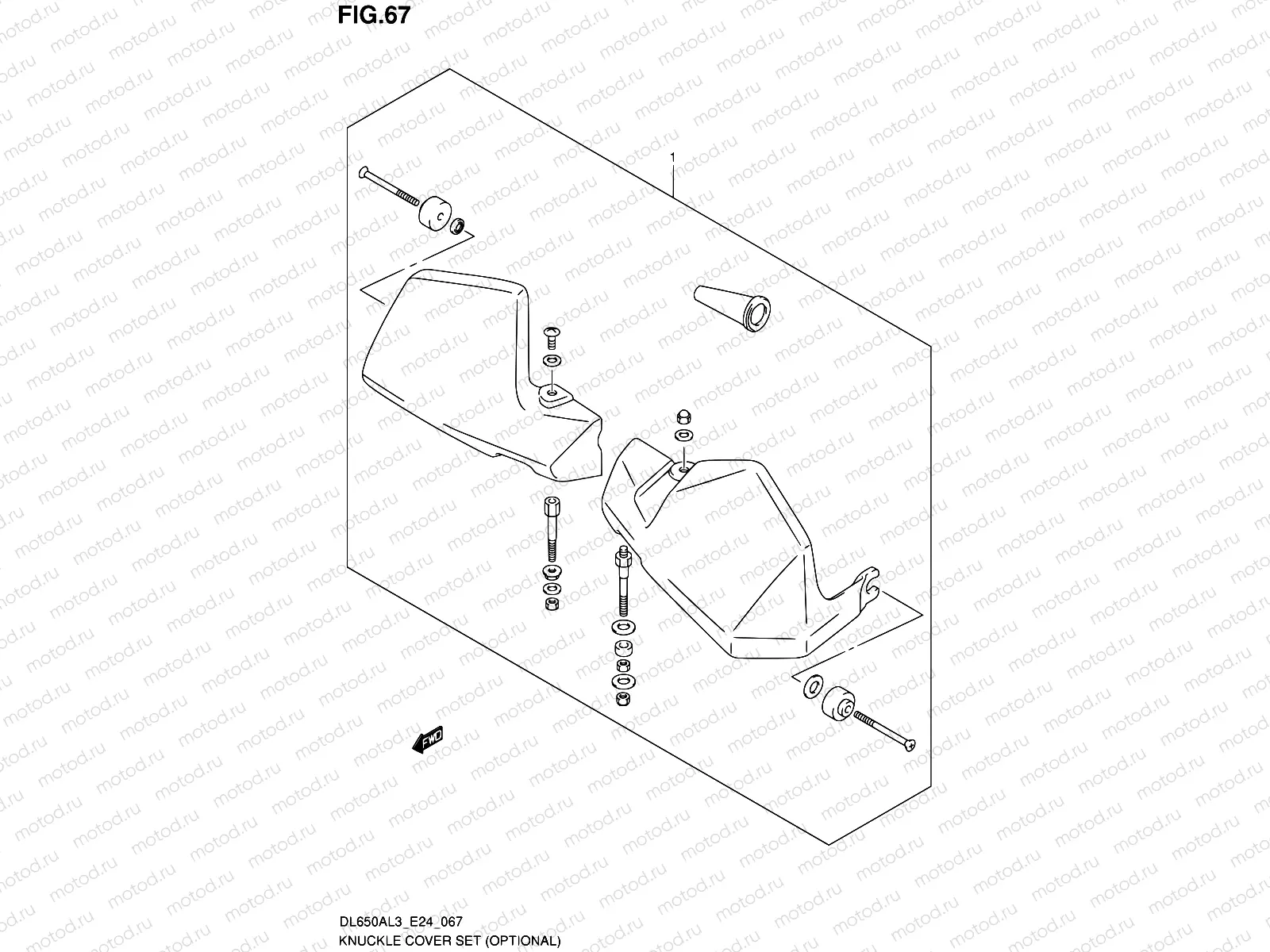 67 - KNUCKLE COVER SET (OPTIONAL)