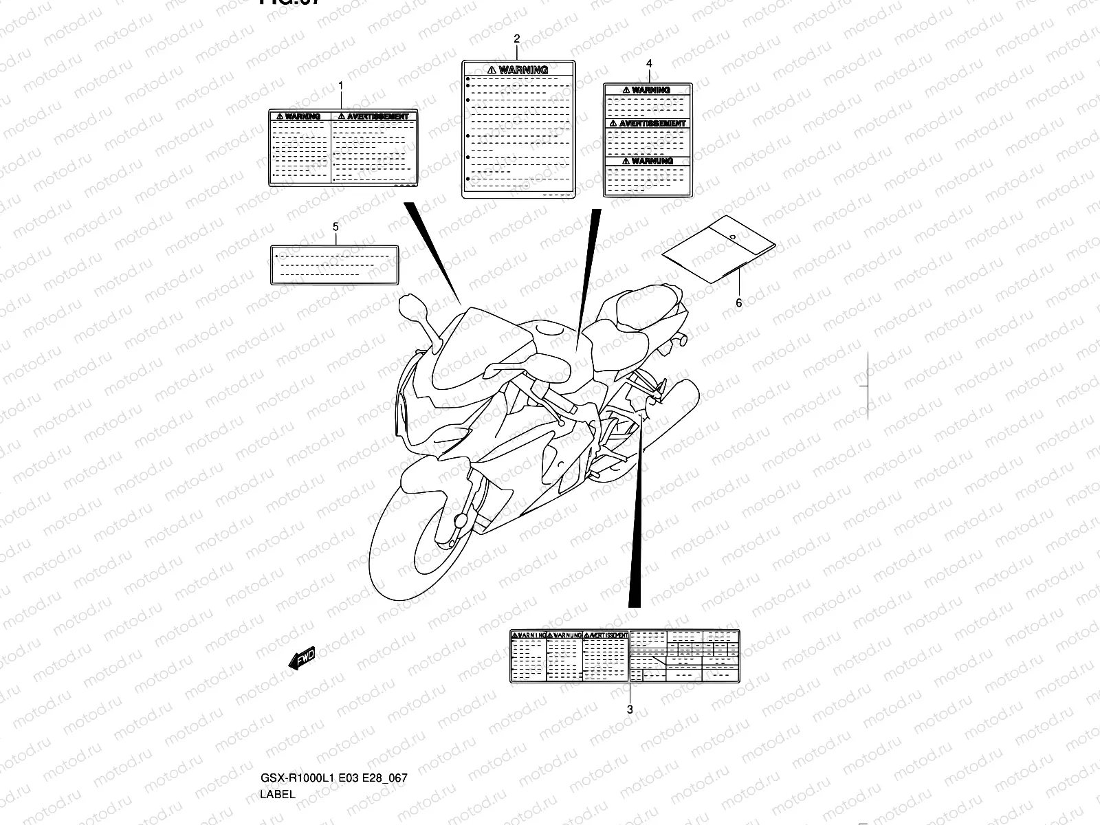 67 - LABEL (GSX-R1000L1 E28)