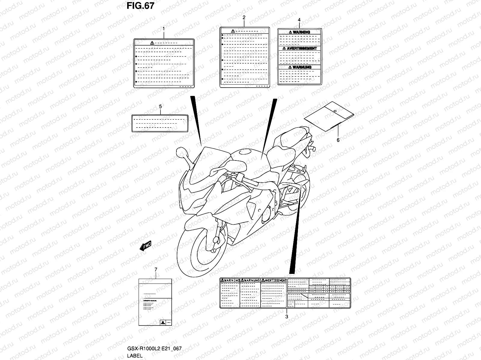 67 - LABEL (GSX-R1000L2 E24)