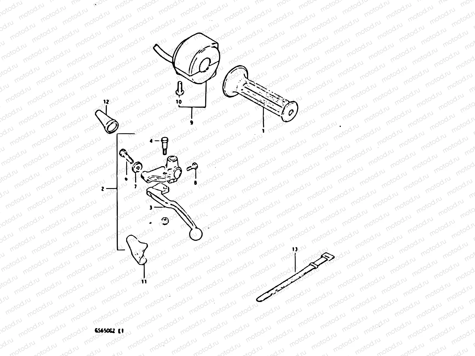 67 - LEFT HANDLE SWITCH (MODEL X)