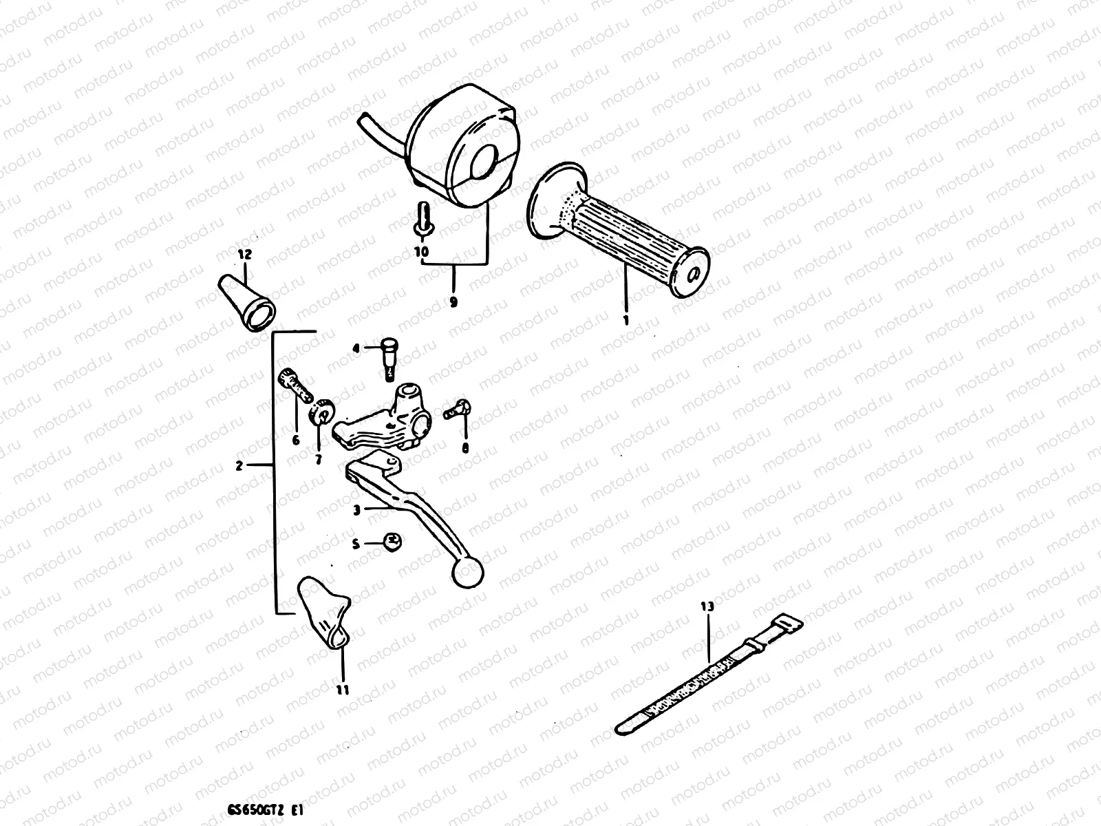 67 - LEFT HANDLE SWITCH (MODEL X)