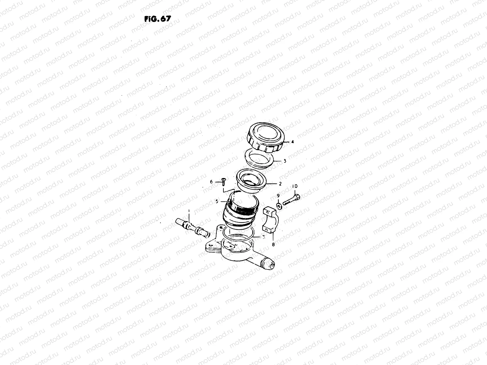 67 - MASTER CYLINDER (MODEL T, X)