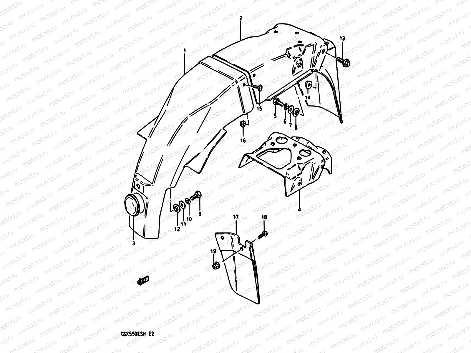 67 - REAR FENDER