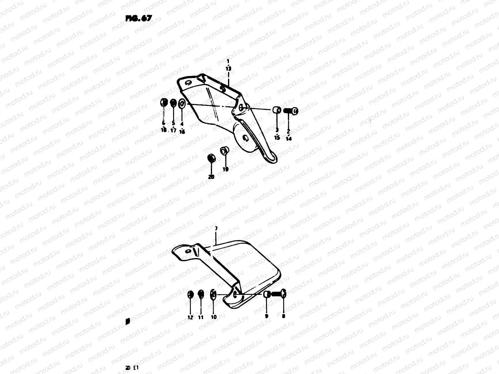 67 - REAR FENDER EXTENSION