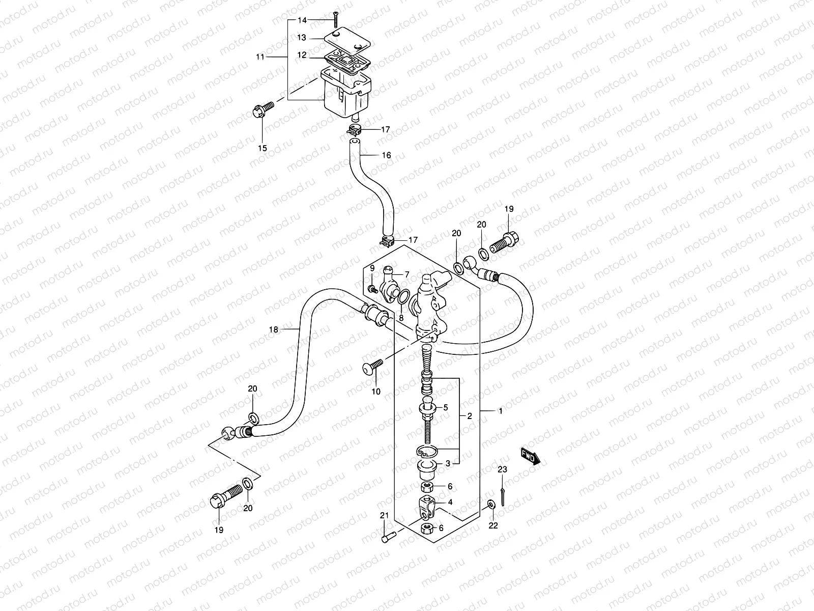 67 - REAR MASTER CYLINDER