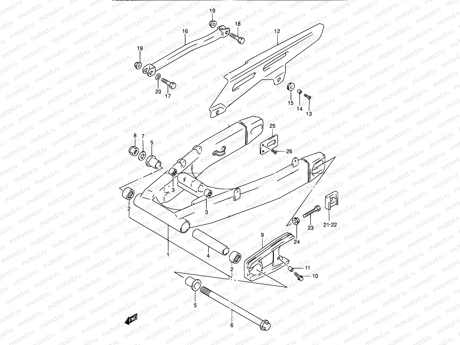 67 - REAR SWINGING ARM