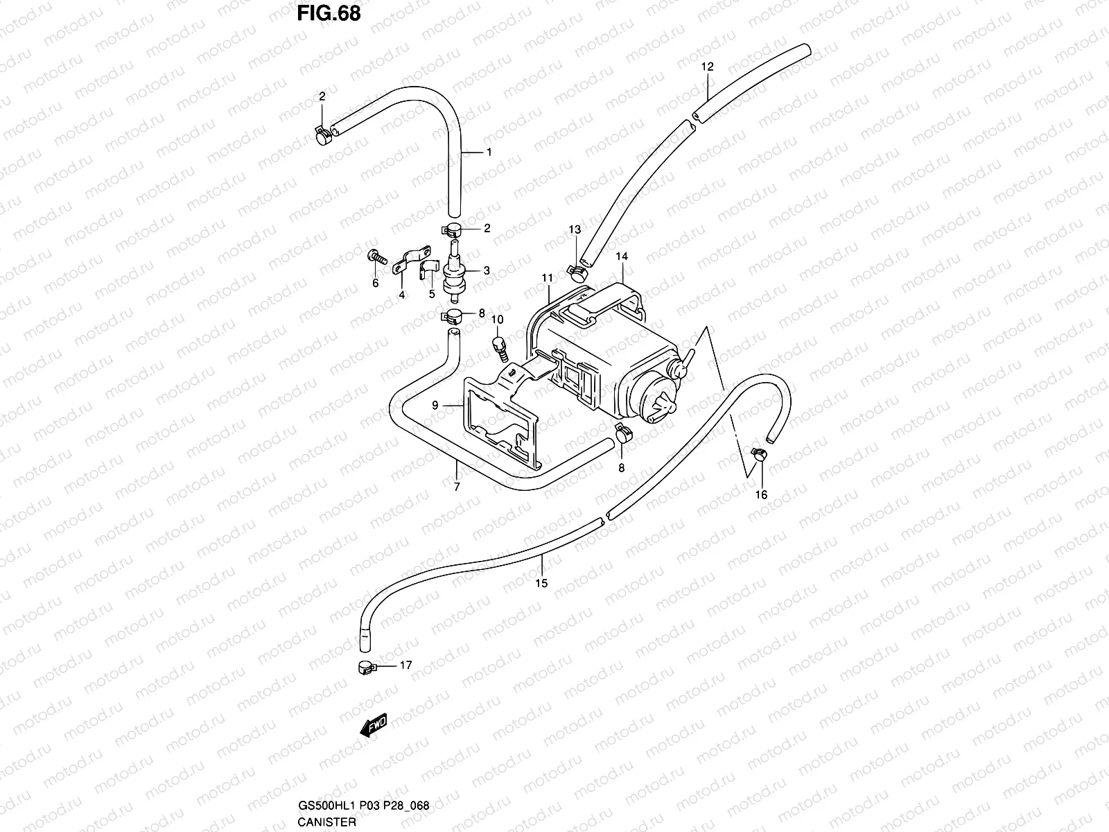 68 - CANISTER (GS50FH P33)