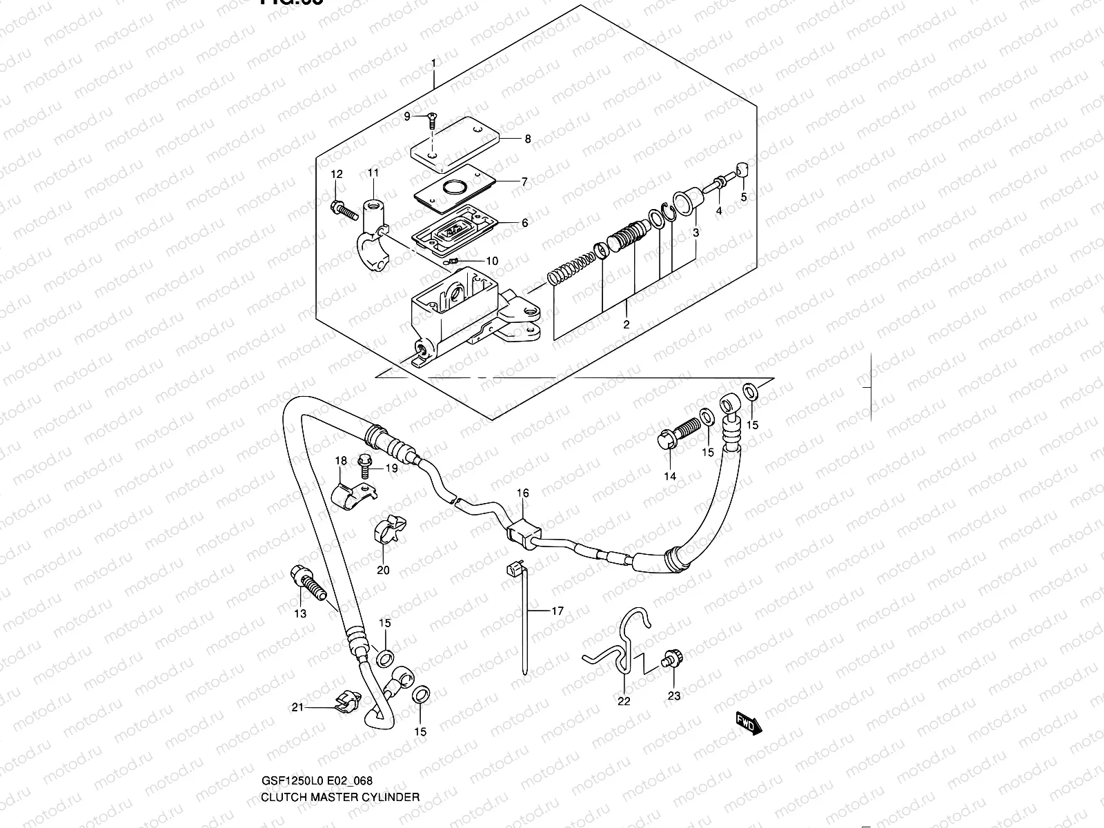 68 - CLUTCH MASTER CYLINDER