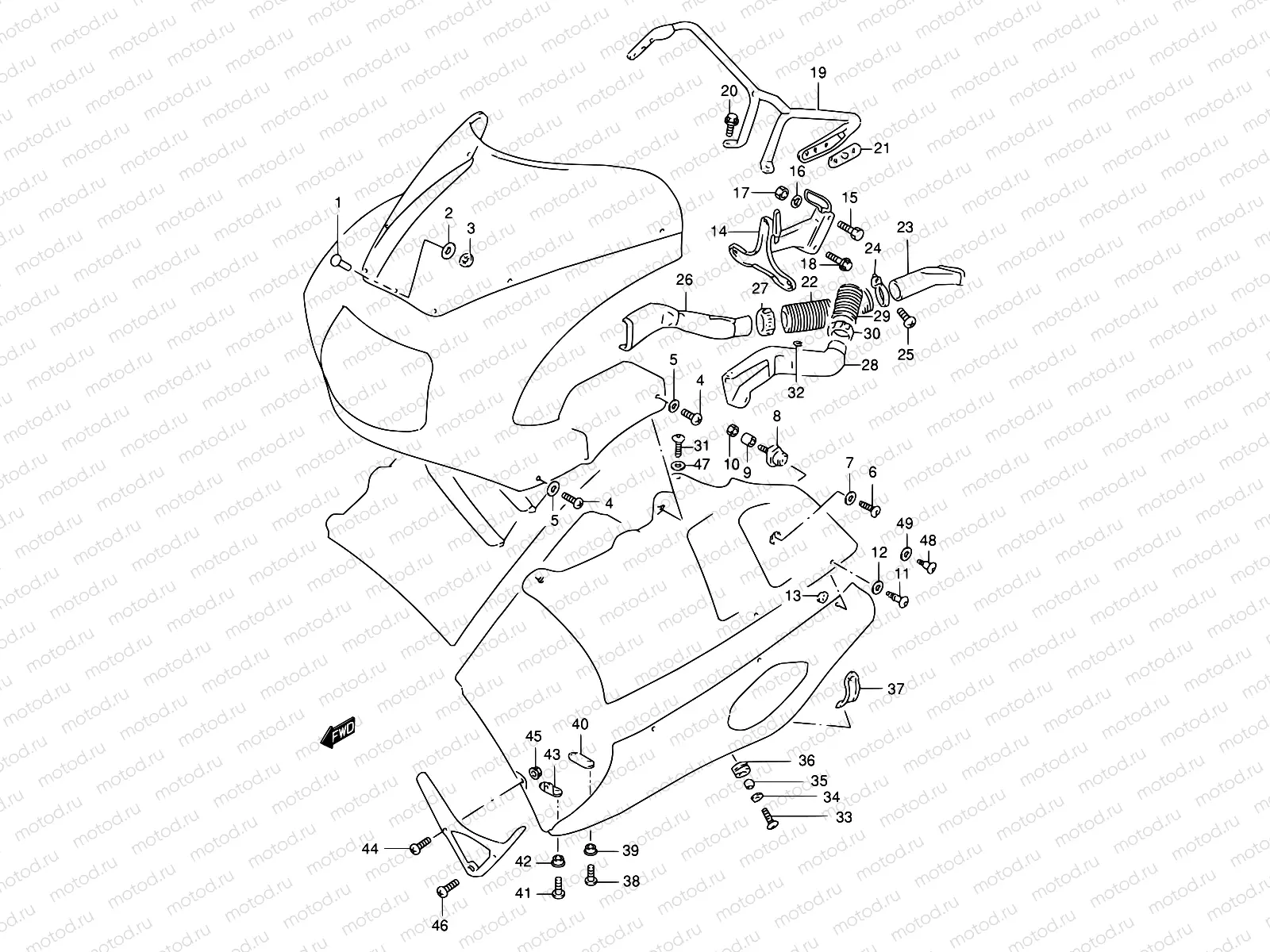 68 - COWLING FITTING SET