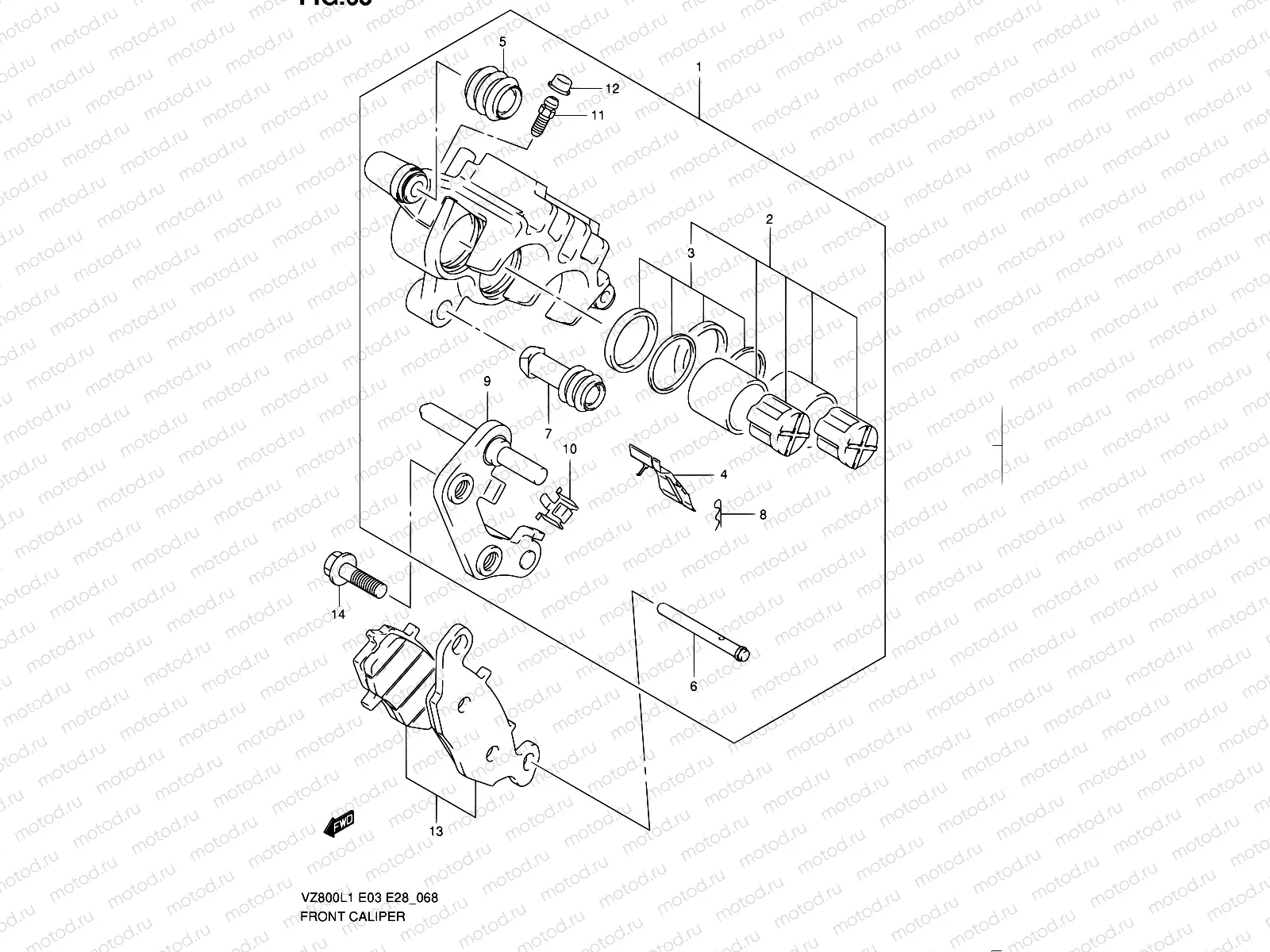 68 - FRONT CALIPER