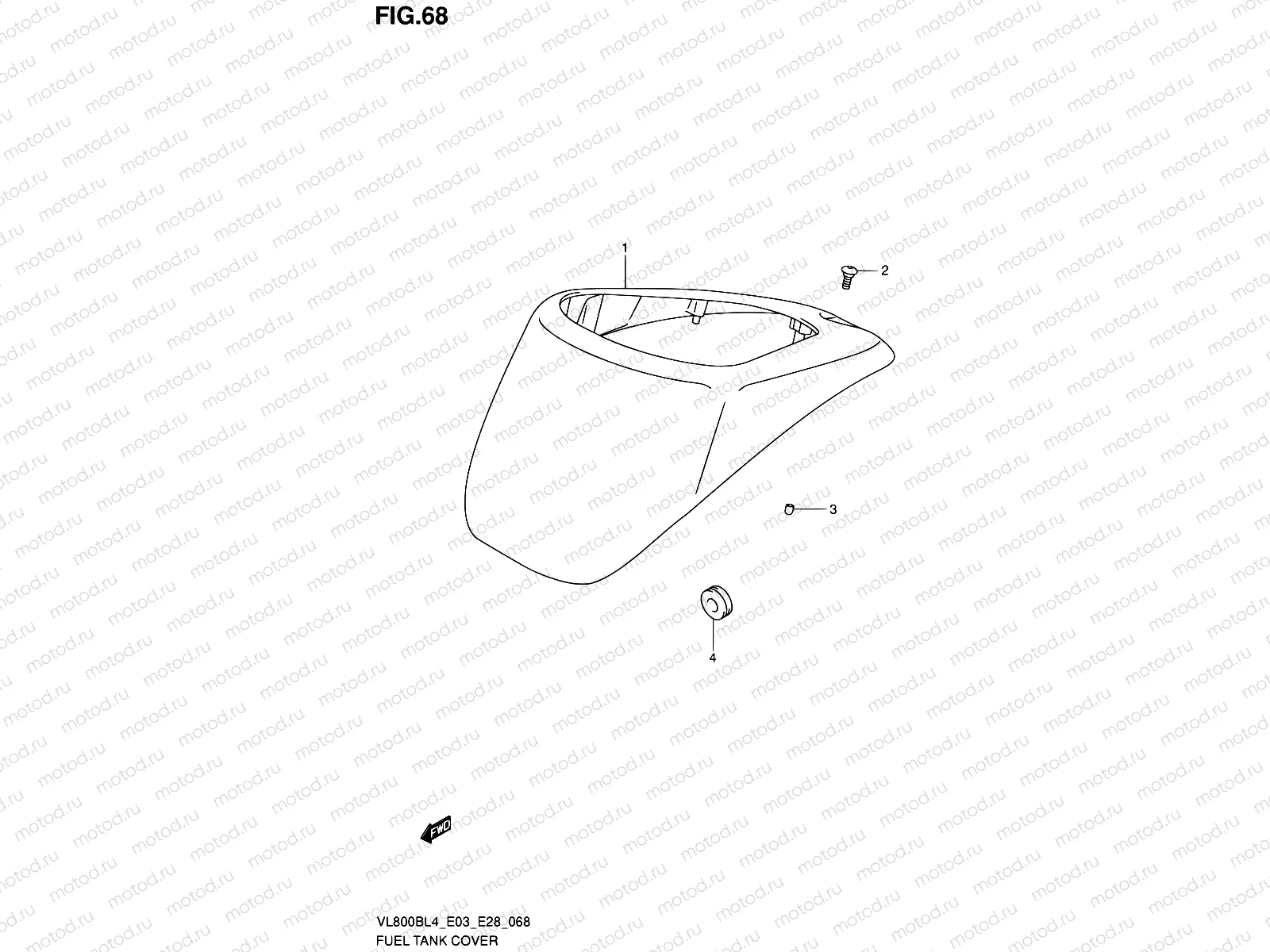 68 - FUEL TANK COVER