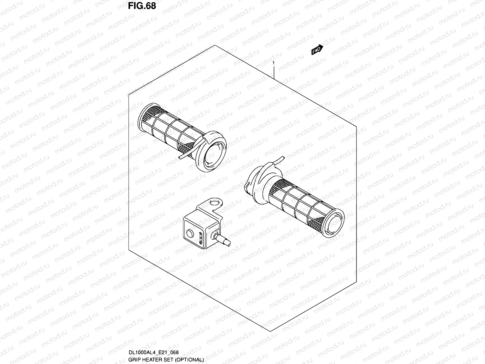68 - GRIP HEATER SET (OPTIONAL)