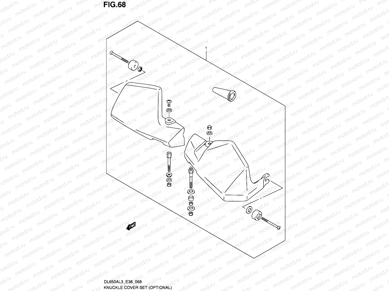 68 - KNUCKLE COVER SET (OPTIONAL)